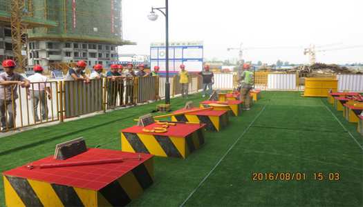 锦艺集团意昂集团官网管理中心带领兄弟企业 到我公司承建的锦艺四季城香榭苑项目观摩